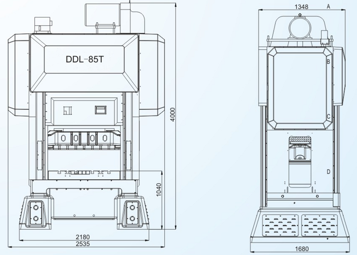 DDL-85T閉式雙點(diǎn)高速精密沖床 DDL-85T閉式雙點(diǎn)高速精密沖床